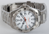 Tag Heuer Aquaracer Automatic White Dial Silver Steel Strap Watch for Men - WBD2111.BA0928