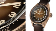 Tag Heuer Autavia Brown Dial Brown Leather Strap Watch for Men - WBE5191.FC8276