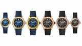 Tag Heuer Aquaracer Professional 200 Automatic 18K Yellow Gold Blue Dial Blue Rubber Strap Watch for Men - WBP5152.FT6210
