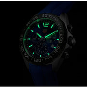 Tag Heuer Formula 1 Chronograph Blue Dial Blue Rubber Strap Watch for Men - CAZ101AV.FT8077