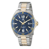 泰格豪雅 Formula 1 模拟蓝色表盘双色钢表带男士手表 - WAZ1120.BB0879