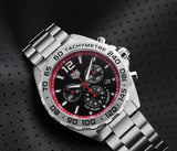 Tag Heuer Formula 1 Chronograph Jam Tangan Tali Baja Perak Dial Hitam untuk Pria - CAZ101Y.BA0842