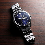 Tag Heuer Carrera Day Date Blue Dial Silver Steel Strap Watch for Women - WBN2012.BA0640