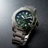 Tag Heuer Aquaracer Professional 300 Automatic Green Dial Silver Steel Strap Watch for Men - WBP208B.BF0631