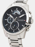 Tommy Hilfiger Decker Quartz Blue Dial Silver Steel Strap Watch for Men - 1791348