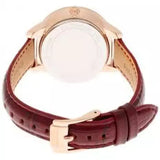 Michael Kors Whitley Quartz Burgundy Dial Burgundy Leather Strap Watch For Women - MK2430