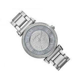 Michael Kors Caitlin Crystal Dial Silver Steel Strap Watch for Women - MK3331