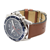 Coach Kent Blue Dial Brown Leather Strap Watch for Men - 14602560