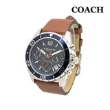 Coach Kent Blue Dial Brown Leather Strap Watch for Men - 14602560