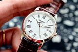 Tissot T Classic Dream White Dial Brown Leather Strap Watch for Men - T033.410.16.013.01