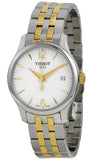 Tissot T Classic Tradition White Dial Two Tone Mesh Bracelet Watch for Women - T063.210.22.037.00