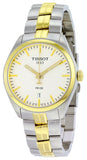 Tissot T Classic PR 100 White Dial Two Tone Steel Strap Watch for Men - T101.410.22.031.00