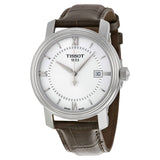 Tissot T Classic Bridgeport Silver Dial Jam Tangan Tali Kulit Coklat Untuk Pria - T097.410.16.038.00