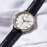 Tissot Carson Premium Chronograph Silver Dial Black Leather Strap Watch For Men - T122.417.16.033.00