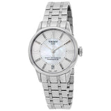 Jam Tangan Tissot Chemin Des Tourelles Powermatic 80 Helvetic Silver Dial Silver Steel Strap Untuk Wanita - T099.207.11.116.00
