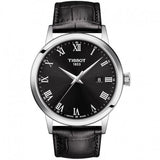 Tissot T Classic Dream Black Dial Black Leather Strap Watch for Men - T122.410.16.053.00