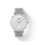 Tissot T Classic Everytime Large White Dial Silver Steel Strap Watch for Men - T109.610.11.031.00