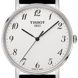 Tissot Everytime Desire Medium White Dial Jam Tangan Tali Kulit Hitam Untuk Pria - T109.410.16.032.00