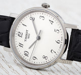 Tissot Everytime Desire Medium White Dial Jam Tangan Tali Kulit Hitam Untuk Pria - T109.410.16.032.00