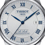 Tissot Le Locle Powermatic 80 Silver Dial Silver Steel Strap Watch for Men - T006.407.11.033.03