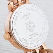 Tissot T Lady Lovely Mother of Pearl Dial Rose Gold Steel Strap Watch For Women - T058.009.33.111.00