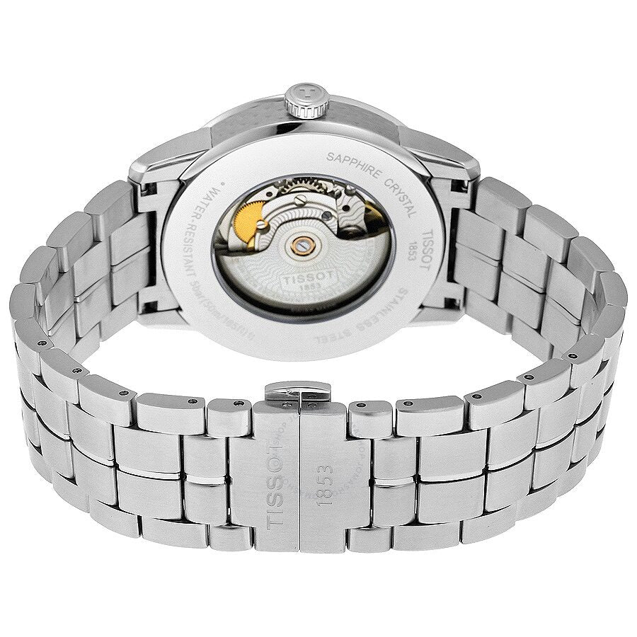 Tissot luxury automatic silver dial sale men's watch