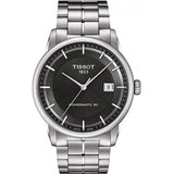 Tissot Luxury Powermatic 80 Black Dial Silver Steel Strap Watch for Men - T086.407.11.201.02