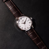 Tissot T Classic Dream White Dial Brown Leather Strap Watch for Men - T033.410.16.013.01