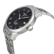 Tissot T Classic Le Locle Powermatic 80 Black Dial Silver Steel Strap Watch For Women - T41.1.483.53