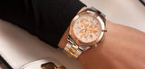 Tissot PR 100 Sport Chic Chronograph Silver Dial Two Tone Steel Strap Jam Tangan Untuk Wanita - T101.917.22.031.00