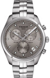 Tissot PR 100 Chronograph Grey Dial Silver Steel Strap Watch for Men - T101.417.11.071.00