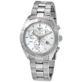 Tissot PR 100 Sport Chic Chronograph Silver Dial Silver Steel Strap Watch for Women - T101.917.11.031.00