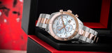 Tissot PR 100 Sport Chic Chronograph Diamonds Mother of Pearl Dial Two Tone Steel Strap Watch for Women - T101.917.22.116.00