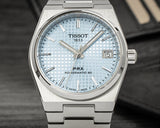 Tissot PRX Powermatic 80 Ice Blue Dial Silver Steel Strap Watch for Men - T137.207.11.351.00