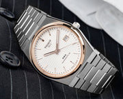 Tissot PRX Powermatic 80 Silver Dial Silver Steel Strap Watch For Men - T137.407.21.031.00