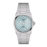 Tissot PRX Powermatic 80 Ice Blue Dial Silver Steel Strap Watch for Men - T137.207.11.351.00