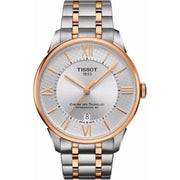 Tissot Chemin des Tourelles Powermatic 80 Helvetic Pride Silver Dial Two Tone Steel Strap Watch for Men - T099.407.22.038.01