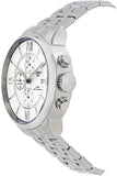 Tissot Chemin des Tourelles Automatic Chronograph White Dial Silver Steel Strap Watch for Men - T099.427.11.038.00