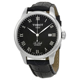Jam Tangan Pria Tissot T Classic Le Locle Automatic Black Dial Black Leather Strap - T41.1.423.53