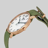 Tissot T Classic Everytime White Dial Green Nylon Strap Watch for Men - T109.610.38.032.00