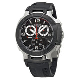 Tissot T Race Chronograph Black Dial Black Rubber Strap Watch for Men - T048.417.27.057.00