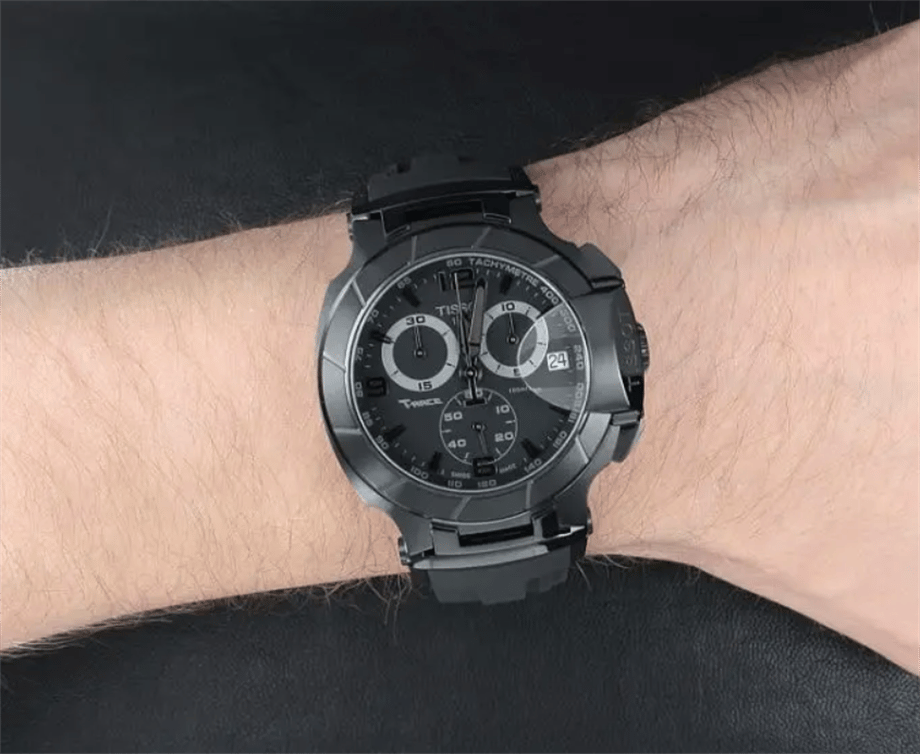 Tissot black dial clearance chronograph