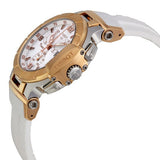 Tissot T Race Chronograph White Dial White Rubber Strap Watch for Women - T048.217.27.017.00