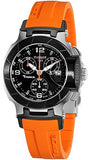 Tissot T Race Chronograph Black Dial Orange Rubber Strap Watch for Women - T048.217.27.057.00