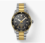 Tissot Seastar 1000 Black Dial Two Tone Steel Strap Watch for Women - T120.210.22.051.00