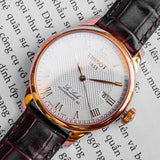 Tissot Le Locle Powermatic 80 Silver Dial Brown Leather Strap Jam Tangan Untuk Pria - T006.407.36.033.00