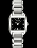 Tissot T Wave Black Dial Silver Steel Strap Watch for Women - T02.1.285.52