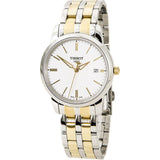 Tissot T Classic Dream White Dial Two Tone Steel Strap Watch for Men - T033.410.22.011.01