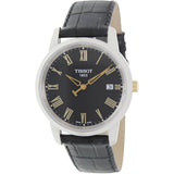 Tissot T Classic Dream Black Dial Black Leather Strap Watch for Men - T033.410.26.053.01