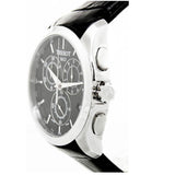Tissot T Classic Couturier Chronograph Black Dial Black Leather Strap Jam Tangan Untuk Pria - T035.617.16.051.00